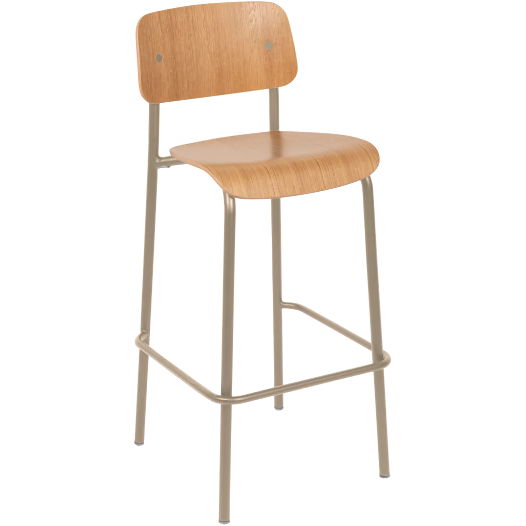 CHAISE DE BAR CHÊNE H75