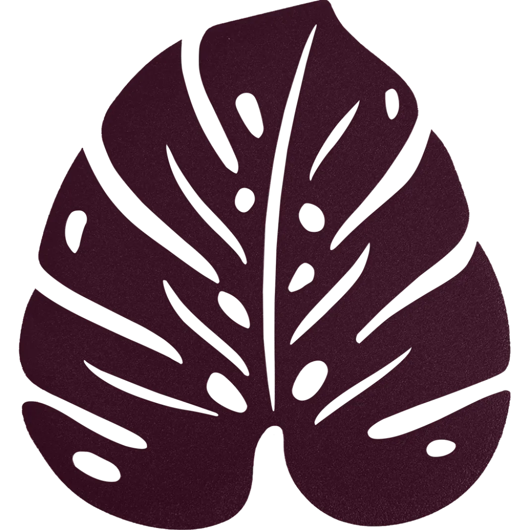 DESSOUS DE PLAT MONSTERA 24 X 22 CM