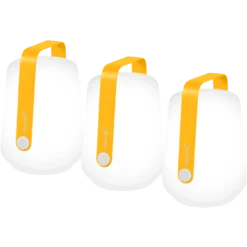 LOT DE 3 LAMPES H.12 CM