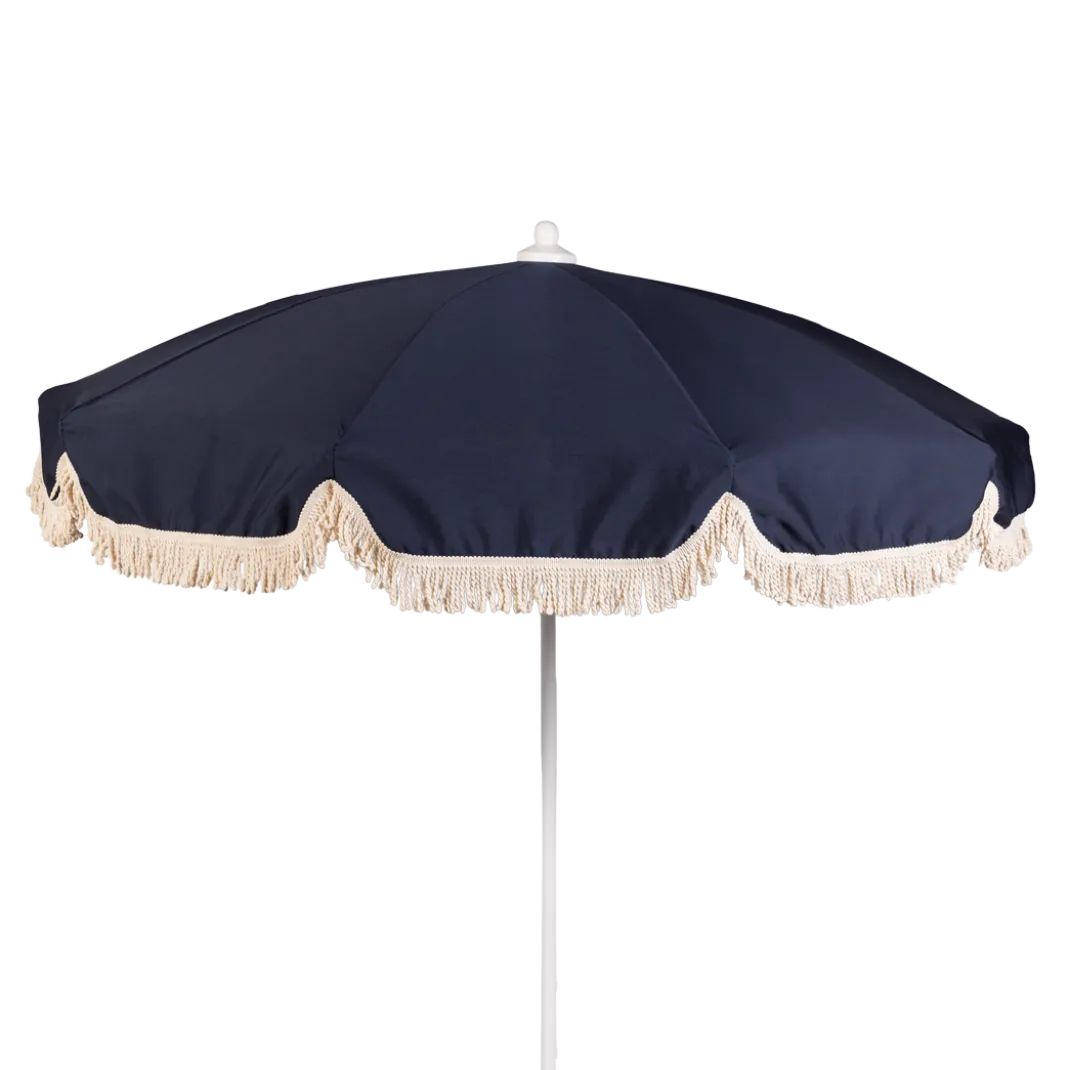 PARASOL Ø250 CM FINITION BAVOLET ET FRANGE COULEUR
