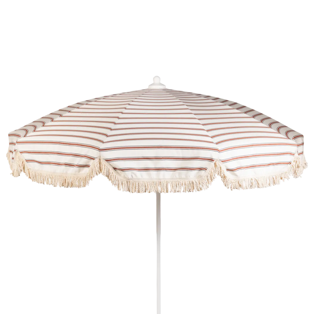 PARASOL Ø250 CM FINITION BAVOLET ET FRANGE COULEUR