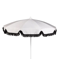 PARASOL Ø250 CM FINITION BAVOLET ET FRANGE COULEUR