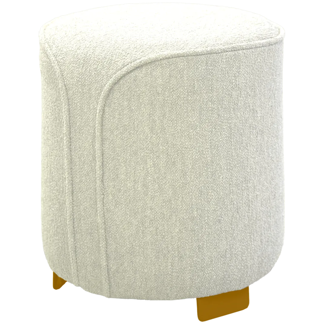 POUF ROND BOUCLETTE