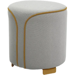 POUF ROND CHINÉ