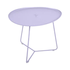 TABLE BASSE OVALE 55 X 44.5 CM, PLATEAU AMOVIBLE