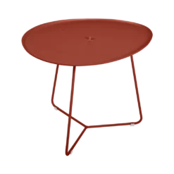 TABLE BASSE OVALE 55 X 44.5 CM, PLATEAU AMOVIBLE