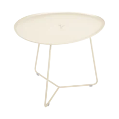 TABLE BASSE OVALE 55 X 44.5 CM, PLATEAU AMOVIBLE