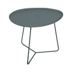 TABLE BASSE OVALE 55 X 44.5 CM, PLATEAU AMOVIBLE