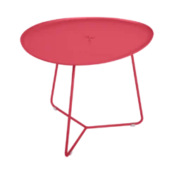 TABLE BASSE OVALE 55 X 44.5 CM, PLATEAU AMOVIBLE