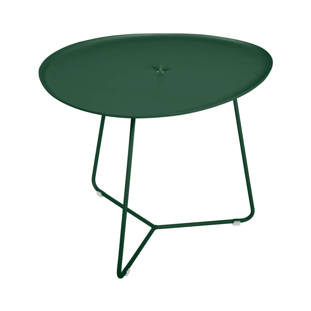 TABLE BASSE OVALE 55 X 44.5 CM, PLATEAU AMOVIBLE