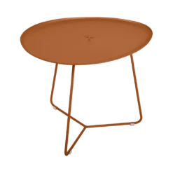 TABLE BASSE OVALE 55 X 44.5 CM, PLATEAU AMOVIBLE