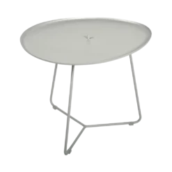 TABLE BASSE OVALE 55 X 44.5 CM, PLATEAU AMOVIBLE