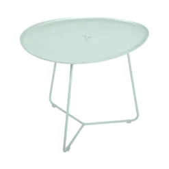 TABLE BASSE OVALE 55 X 44.5 CM, PLATEAU AMOVIBLE