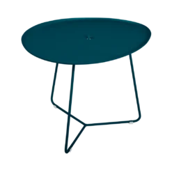 TABLE BASSE OVALE 55 X 44.5 CM, PLATEAU AMOVIBLE