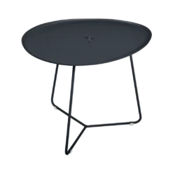 TABLE BASSE OVALE 55 X 44.5 CM, PLATEAU AMOVIBLE