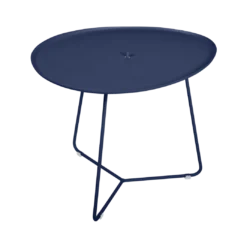 TABLE BASSE OVALE 55 X 44.5 CM, PLATEAU AMOVIBLE