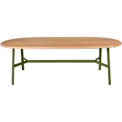 TABLE CHÊNE OVALE 220 X 95 CM
