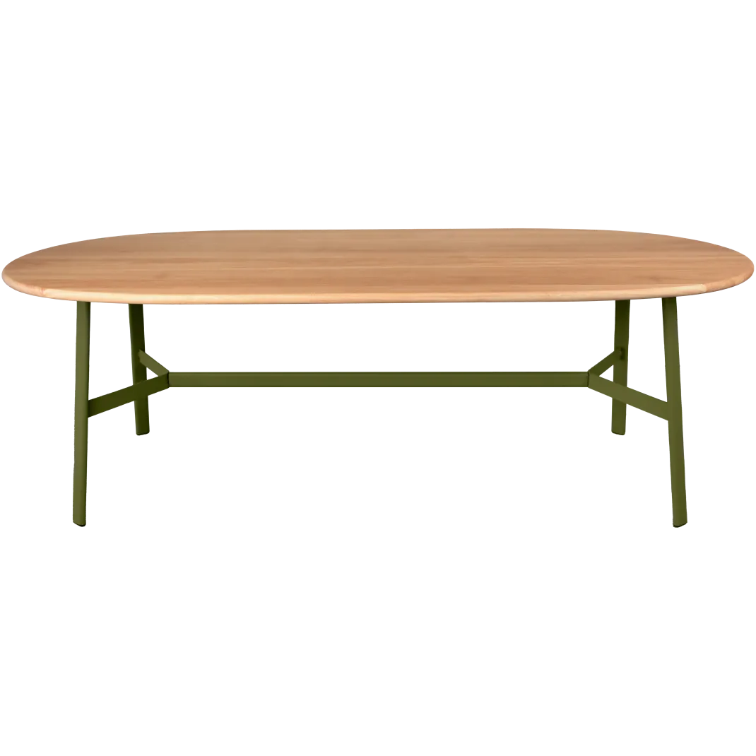 TABLE CHÊNE OVALE 220 X 95 CM