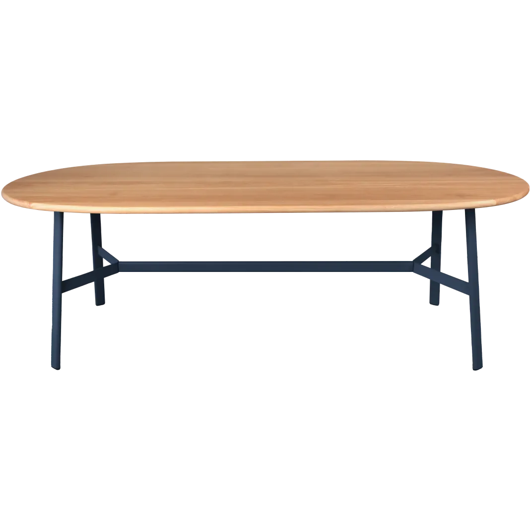 TABLE CHÊNE OVALE 220 X 95 CM