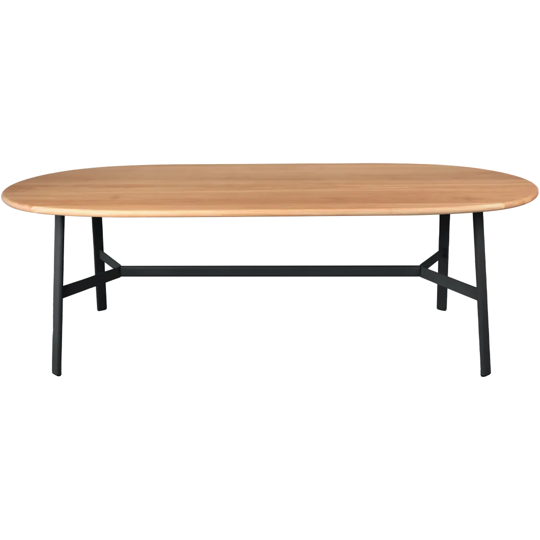 TABLE CHÊNE OVALE 220 X 95 CM