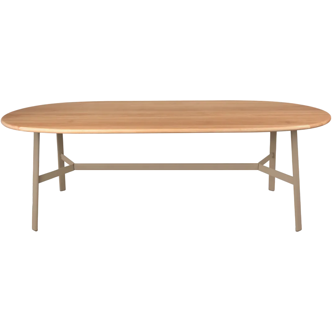 TABLE CHÊNE OVALE 220 X 95 CM