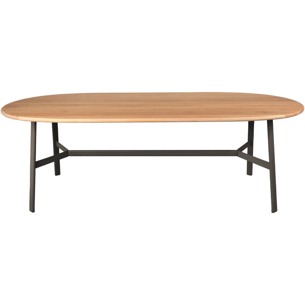 TABLE CHÊNE OVALE 220 X 95 CM