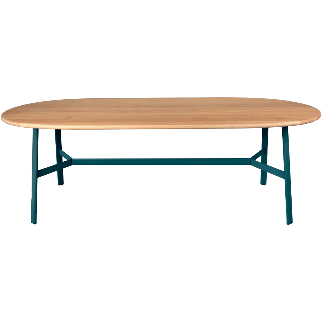 TABLE CHÊNE OVALE 220 X 95 CM