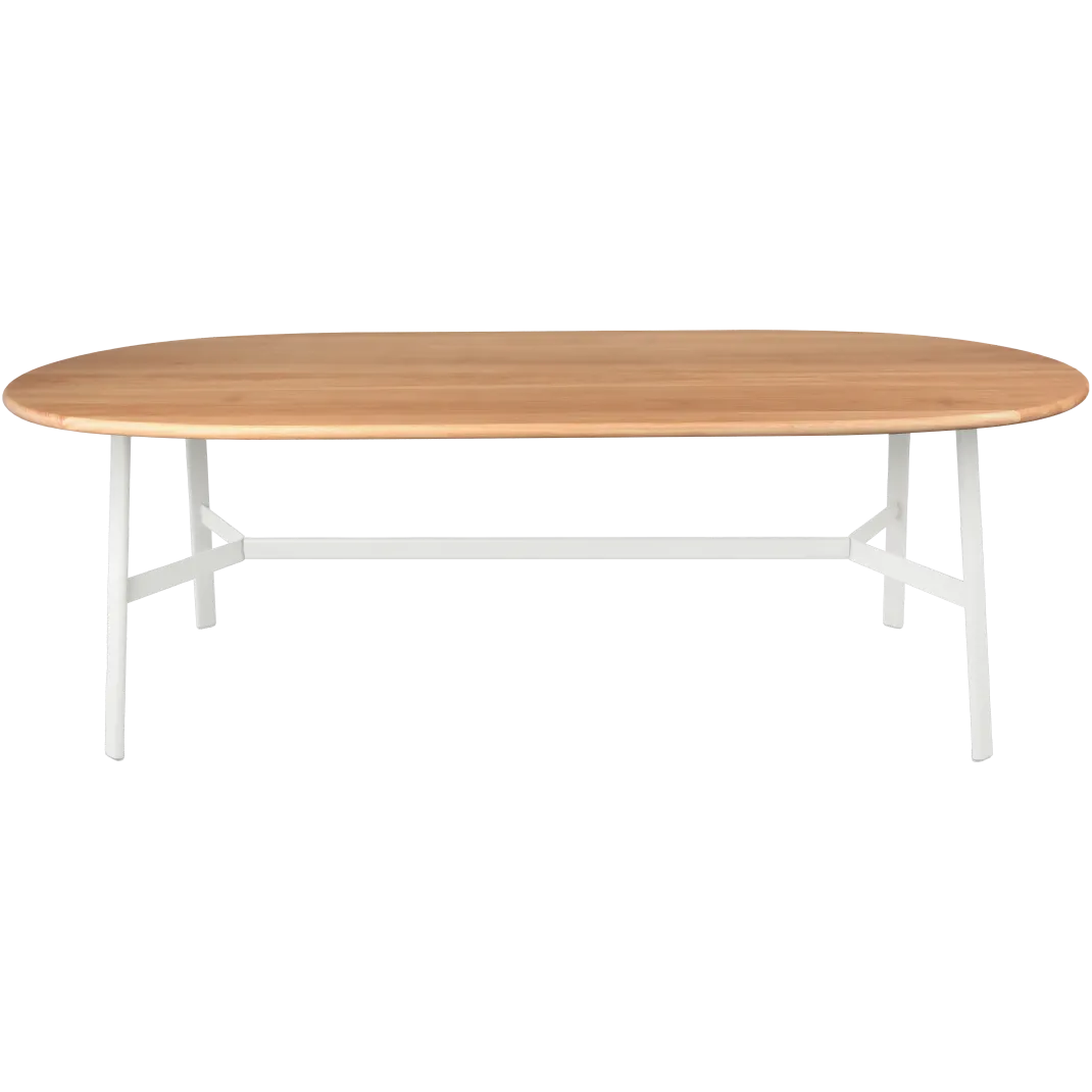 TABLE CHÊNE OVALE 220 X 95 CM