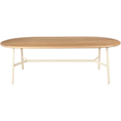 TABLE CHÊNE OVALE 220 X 95 CM
