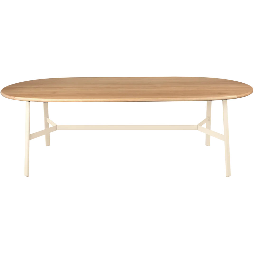 TABLE CHÊNE OVALE 220 X 95 CM