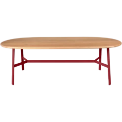 TABLE CHÊNE OVALE 220 X 95 CM