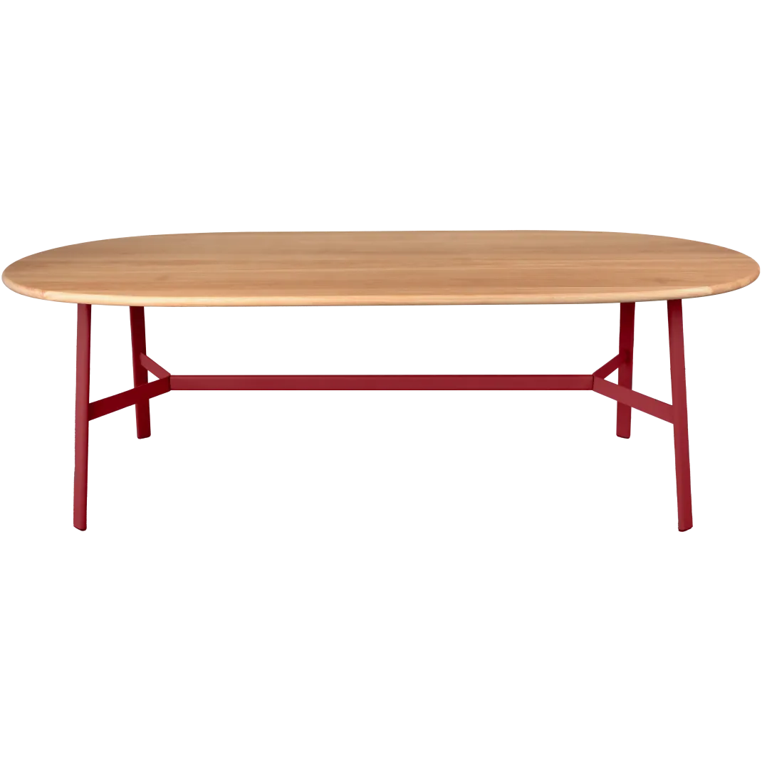 TABLE CHÊNE OVALE 220 X 95 CM