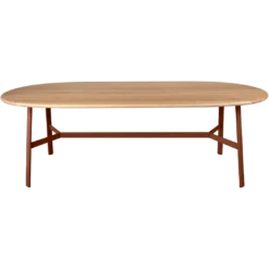 TABLE CHÊNE OVALE 220 X 95 CM