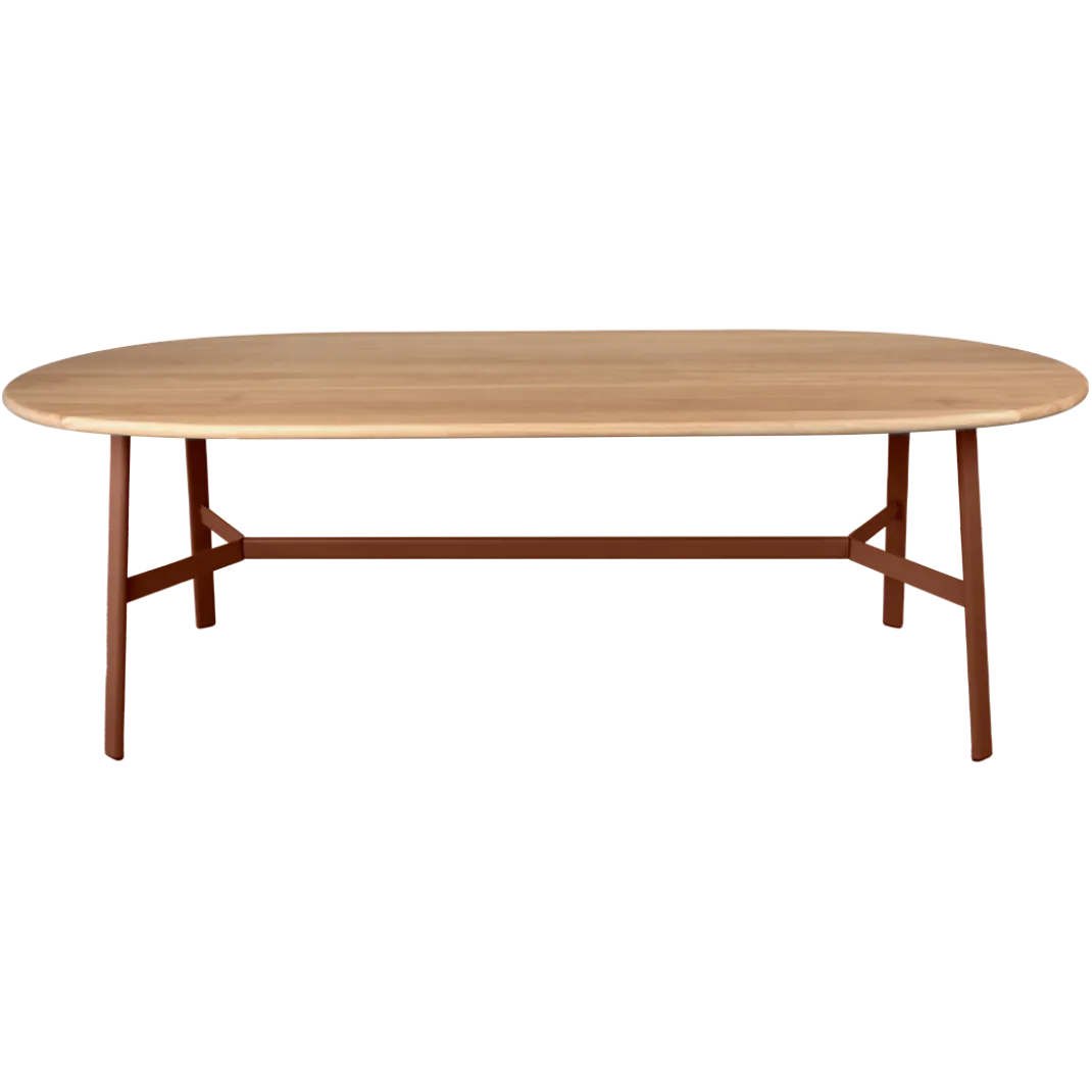 TABLE CHÊNE OVALE 220 X 95 CM
