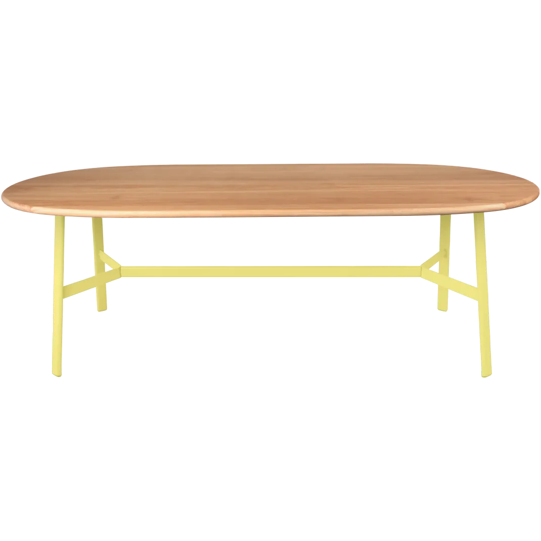 TABLE CHÊNE OVALE 220 X 95 CM