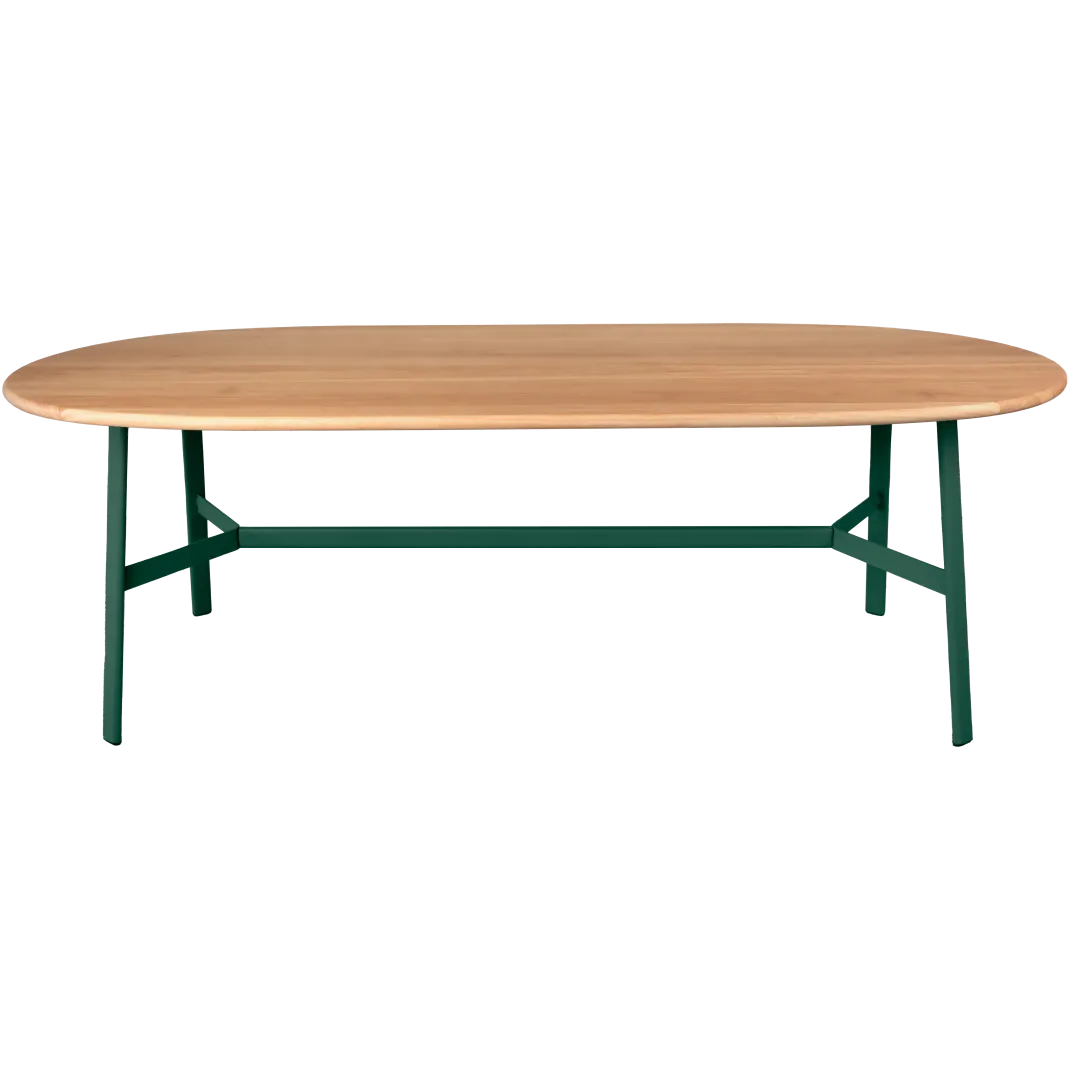 TABLE CHÊNE OVALE 220 X 95 CM