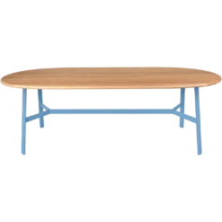 TABLE CHÊNE OVALE 220 X 95 CM