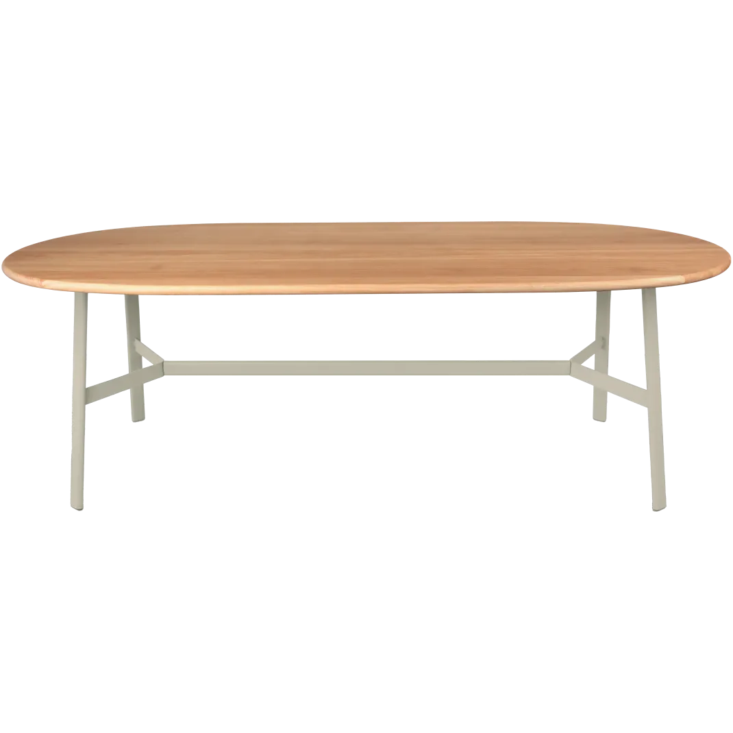 TABLE CHÊNE OVALE 220 X 95 CM