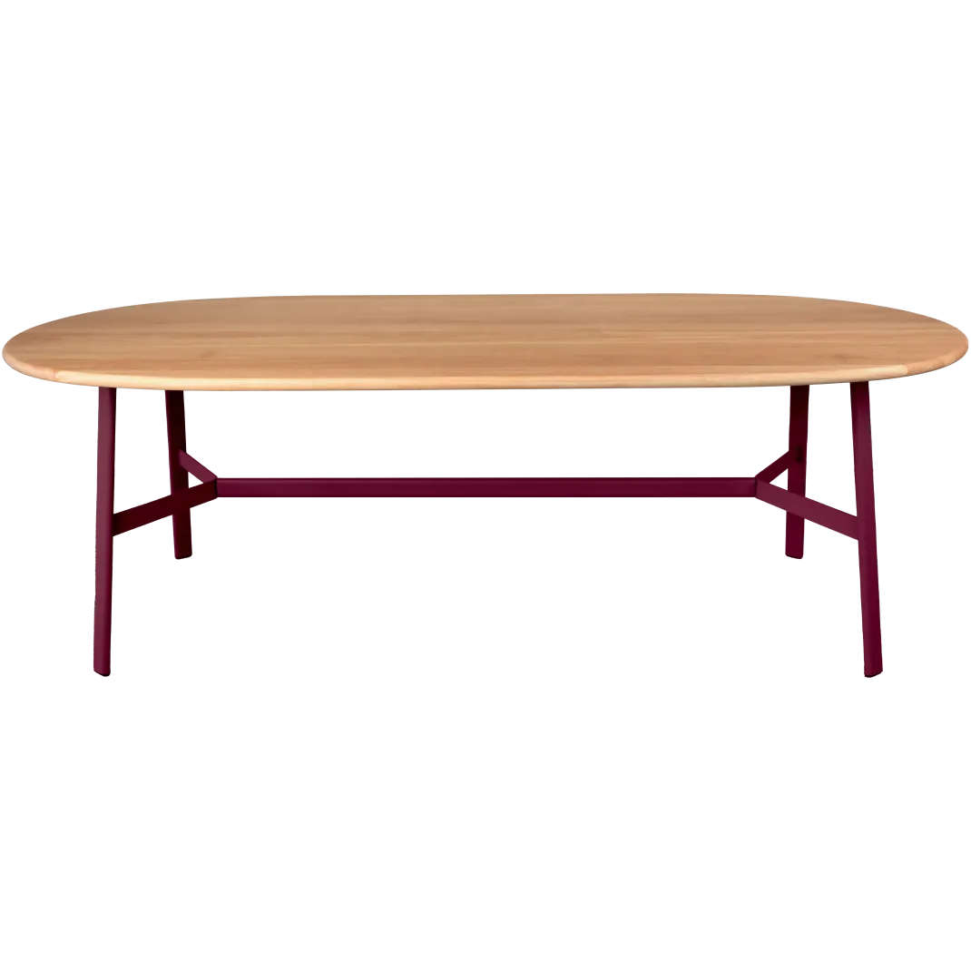 TABLE CHÊNE OVALE 220 X 95 CM
