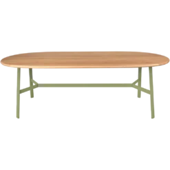 TABLE CHÊNE OVALE 220 X 95 CM