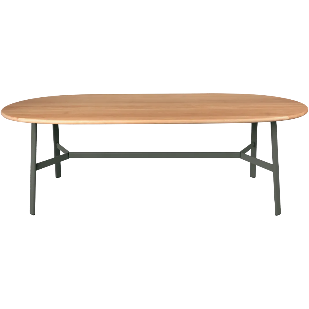 TABLE CHÊNE OVALE 220 X 95 CM